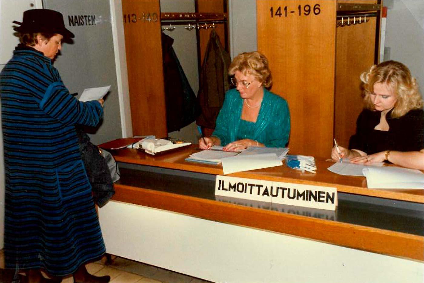 Mailis Suokas ja Merja Vikman vuonna 1986
